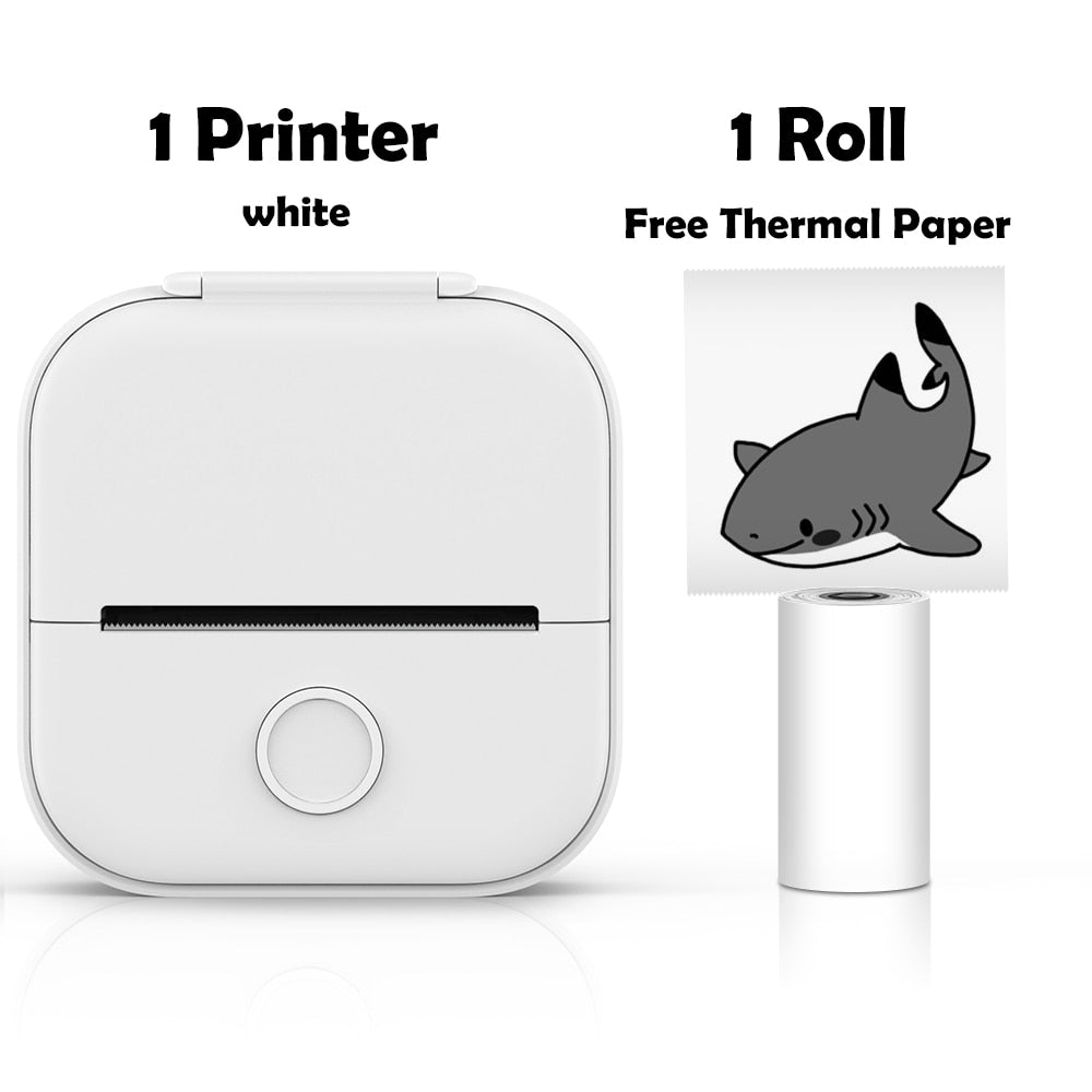 Impressora Térmica Portátil Mini Sem Fio Phomemo T02 - Utilização de Etiquetas Autocolantes para DIY e Jornais - Impressora de Bolso - impresora portátil