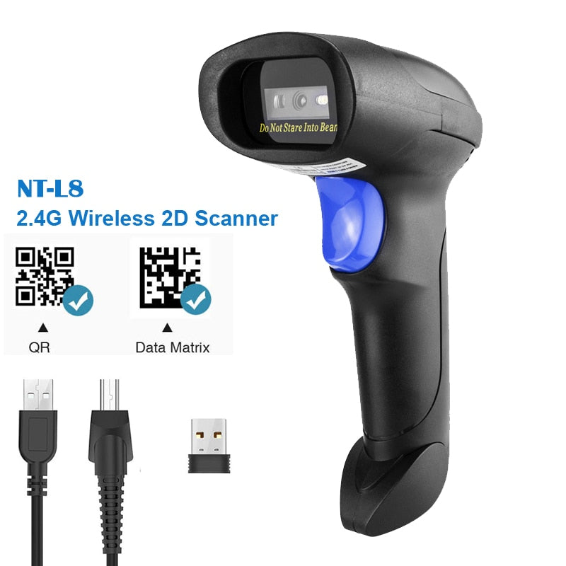 NETUM NT-1698W handheld leitor de código de barras wirelress e NT-1228BL bluetooth 1d/2d leitor de código de barras qr pdf417 para ios android ipad